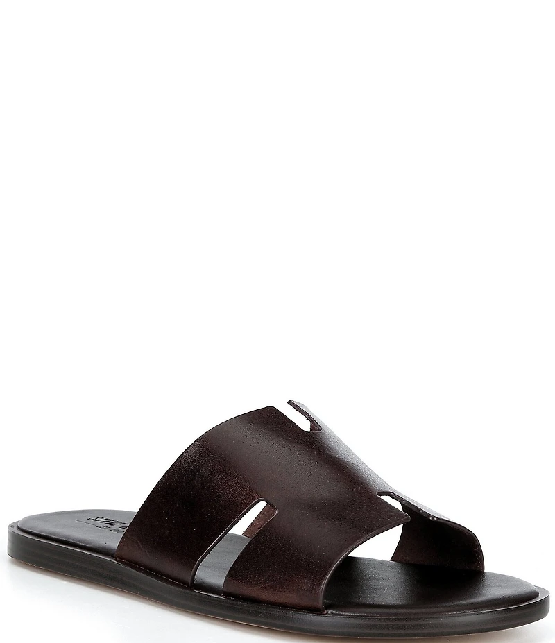 Steve Madden Men's Levvy Leather Slide Sandals