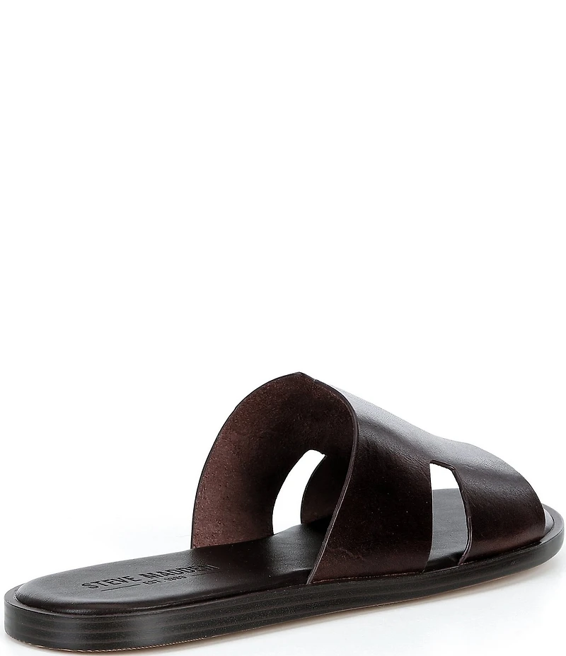 Steve Madden Men's Levvy Leather Slide Sandals