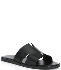 Steve Madden Men's Levvy Leather Slide Sandals