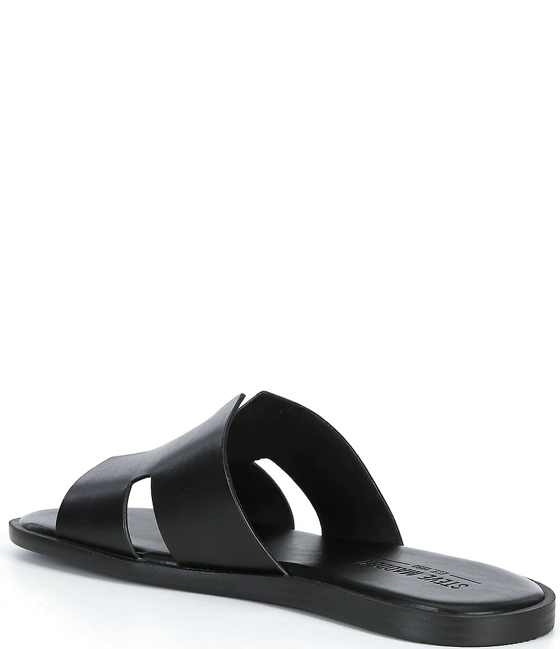 Steve Madden Men's Levvy Leather Slide Sandals