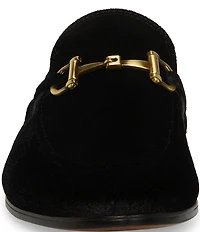 Steve Madden Men's Madly Velvet Bit Buckle Dress Slip On Loafers