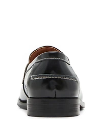 Steve Madden Men's Natan Leather Contrast Stitch Penny Loafers