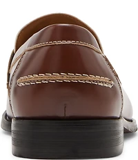 Steve Madden Men's Natan Leather Contrast Stitch Penny Loafers