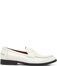 Steve Madden Men's Natan Leather Contrast Stitch Penny Loafers