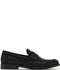 Steve Madden Men's Natan-R Rhinestone Embellished Slip On Loafers