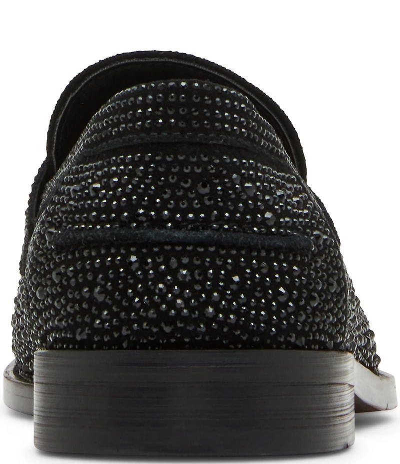 Steve Madden Men's Natan-R Rhinestone Embellished Slip On Loafers