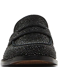 Steve Madden Men's Natan-R Rhinestone Embellished Slip On Loafers