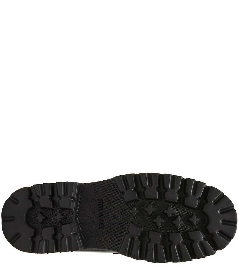 Steve Madden Men's Naxos Leather Bit Buckle Lug Loafers