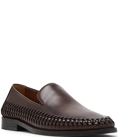 Steve Madden Men's Newbury Woven Side Detail Slip On Loafers