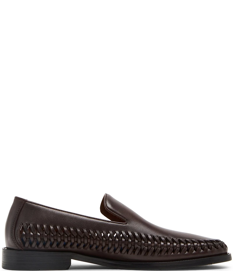 Steve Madden Men's Newbury Woven Side Detail Slip On Loafers