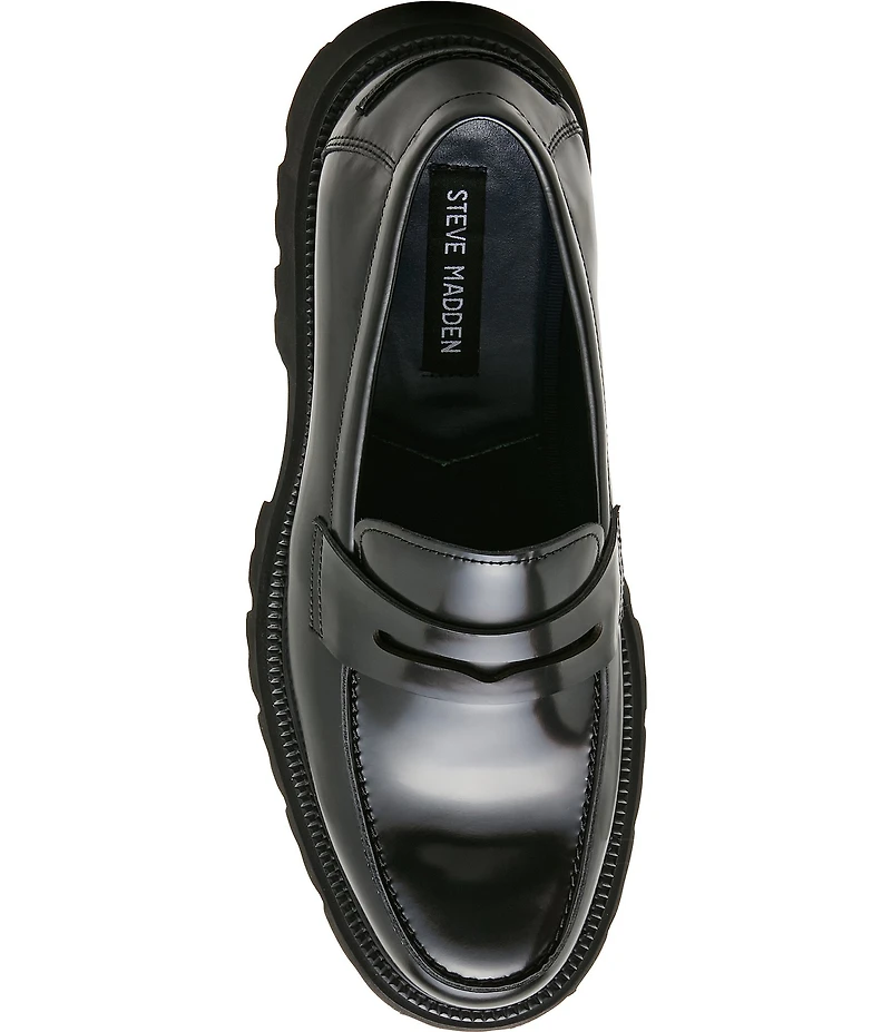 Steve Madden Men's Nomadd Leather Lug Loafers
