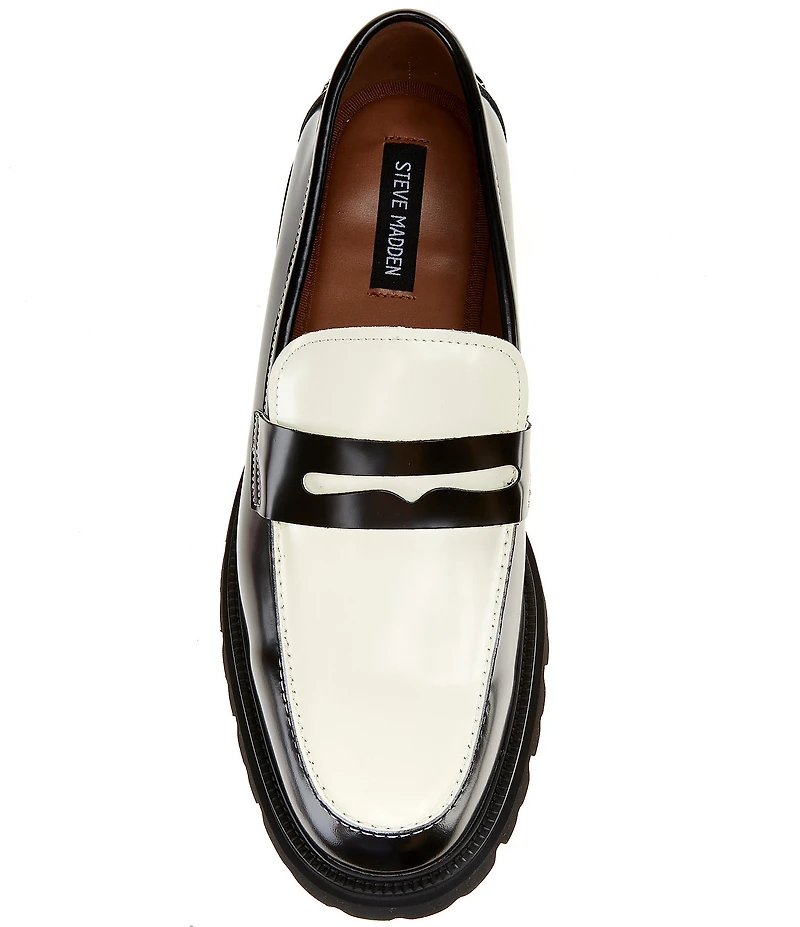 Steve Madden Men's Nomadd Leather Lug Loafers