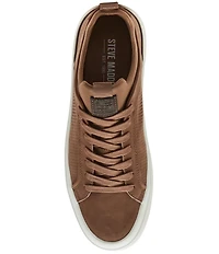 Steve Madden Men's Oasys Perforated Suede Lace Up Sneakers