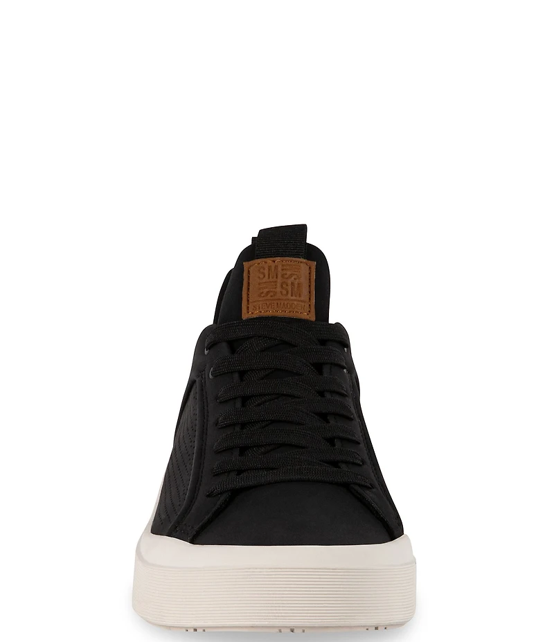Steve Madden Men's Oasys Perforated Suede Lace Up Sneakers