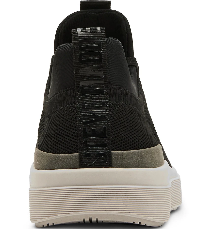 Steve Madden Men's Odyssee Perforated Knit Lace Up Sneakers