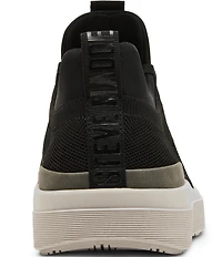 Steve Madden Men's Odyssee Perforated Knit Lace Up Sneakers