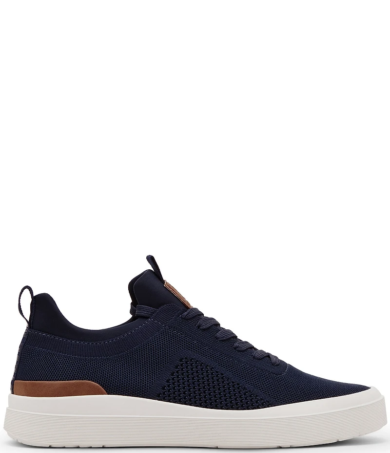 Steve Madden Men's Odyssee Perforated Knit Lace Up Sneakers