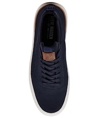 Steve Madden Men's Odyssee Perforated Knit Lace Up Sneakers