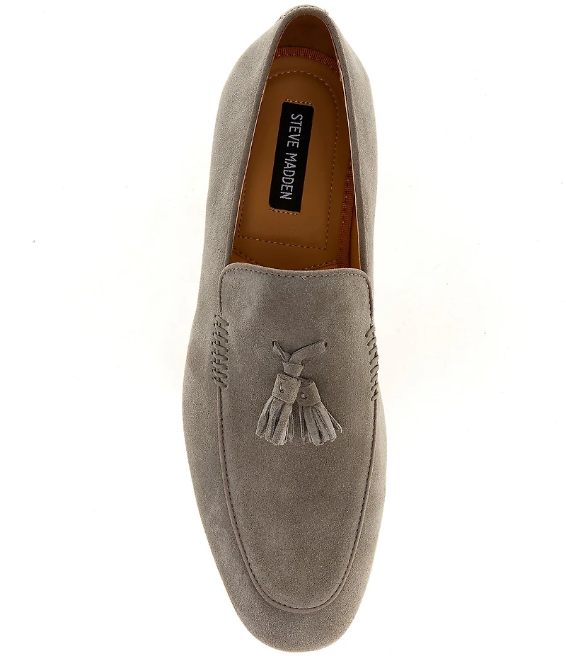 Steve Madden Men's Ondre Suede Tassel Dress Slip On Loafers