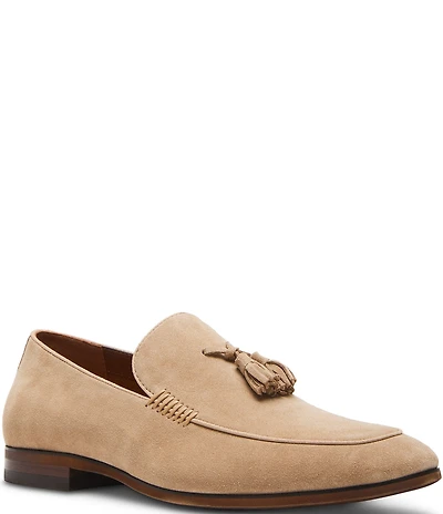 Steve Madden Men's Ondre Suede Tassel Dress Slip On Loafers