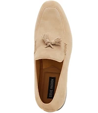 Steve Madden Men's Ondre Suede Tassel Dress Slip On Loafers