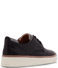 Steve Madden Men's Ormani Perforated Leather Lace Up Sneakers