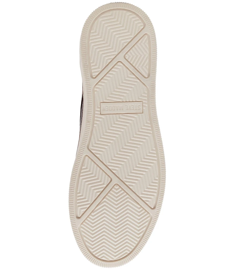 Steve Madden Men's Ormani Perforated Leather Lace Up Sneakers