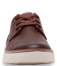 Steve Madden Men's Ormani Perforated Leather Lace Up Sneakers