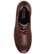 Steve Madden Men's Ormani Perforated Leather Lace Up Sneakers