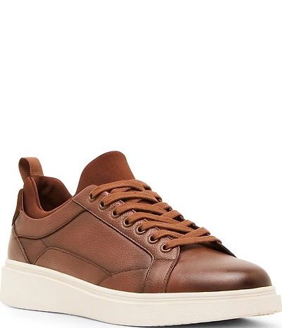 Steve Madden Men's Panthr Leather Lace Up Sneakers