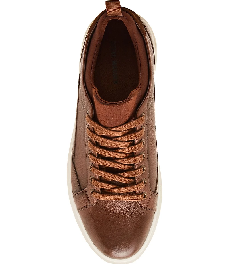 Steve Madden Men's Panthr Leather Lace Up Sneakers
