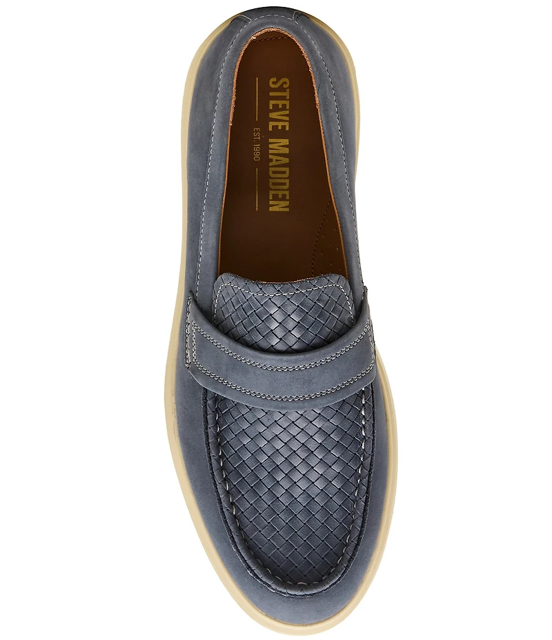 Steve Madden Men's Pecos Nubuck Casual Slip On Loafers