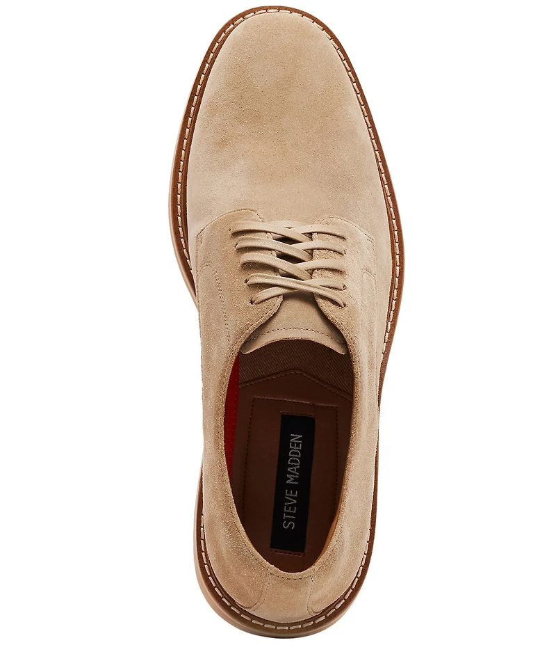 Steve Madden Men's Pettit Suede Lace Up Oxfords