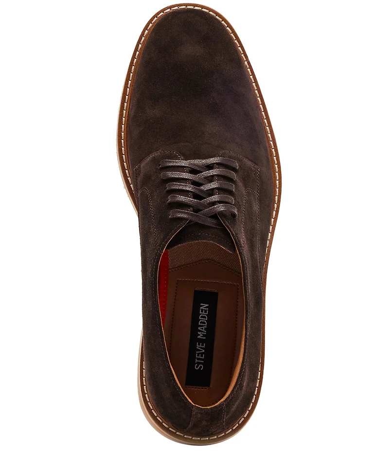 Steve Madden Men's Pettit Suede Lace Up Oxfords
