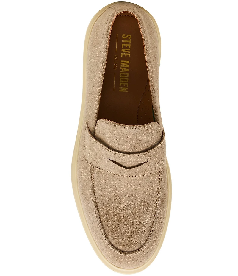 Steve Madden Men's Prestonn Suede Penny Loafers