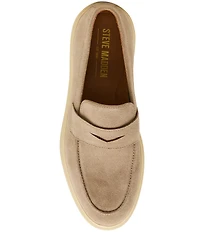 Steve Madden Men's Prestonn Suede Penny Loafers