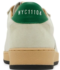 Steve Madden Men's Prismo Leather and Suede Perforated Detail Lace Up Sneakers