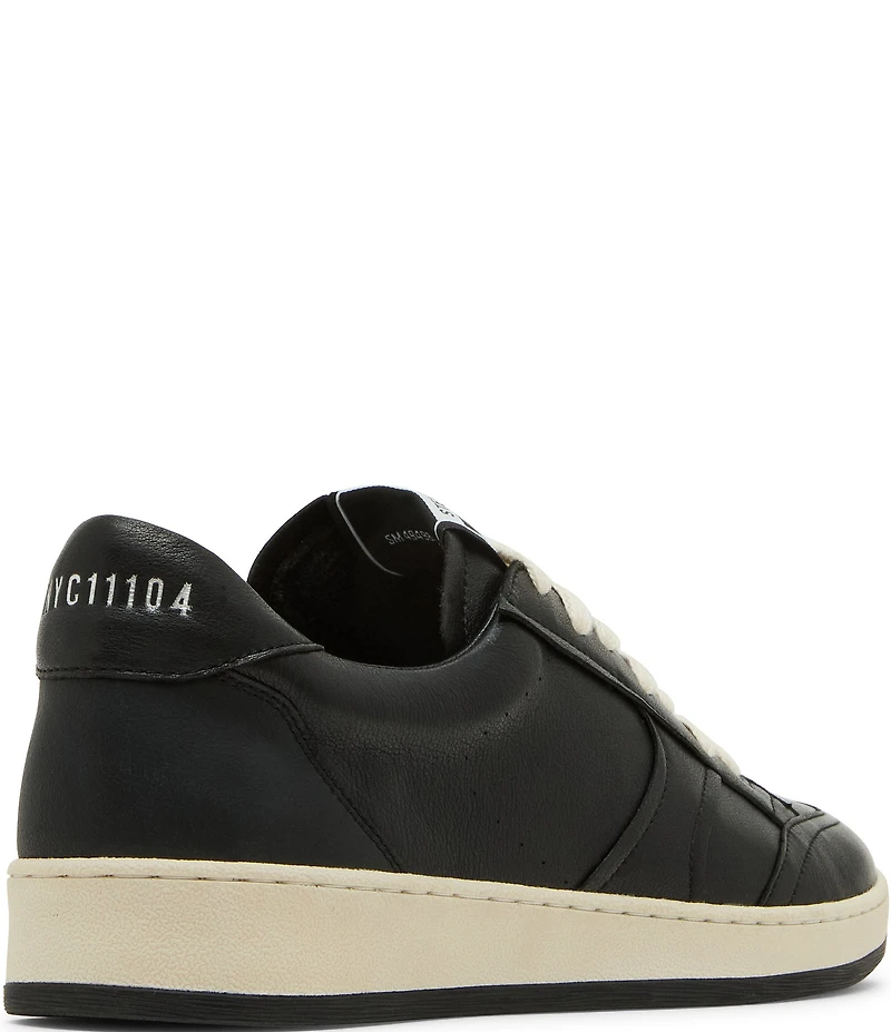 Steve Madden Men's Prismo Leather Perforated Detail Lace Up Sneakers