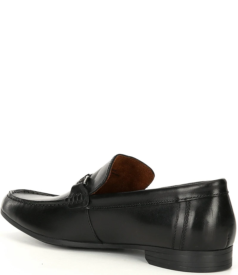 Steve Madden Men's Privacy Burnished Leather Bit Buckle Loafers