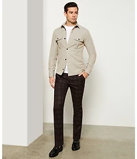 Steve Madden Men's Privacy Burnished Leather Bit Buckle Loafers