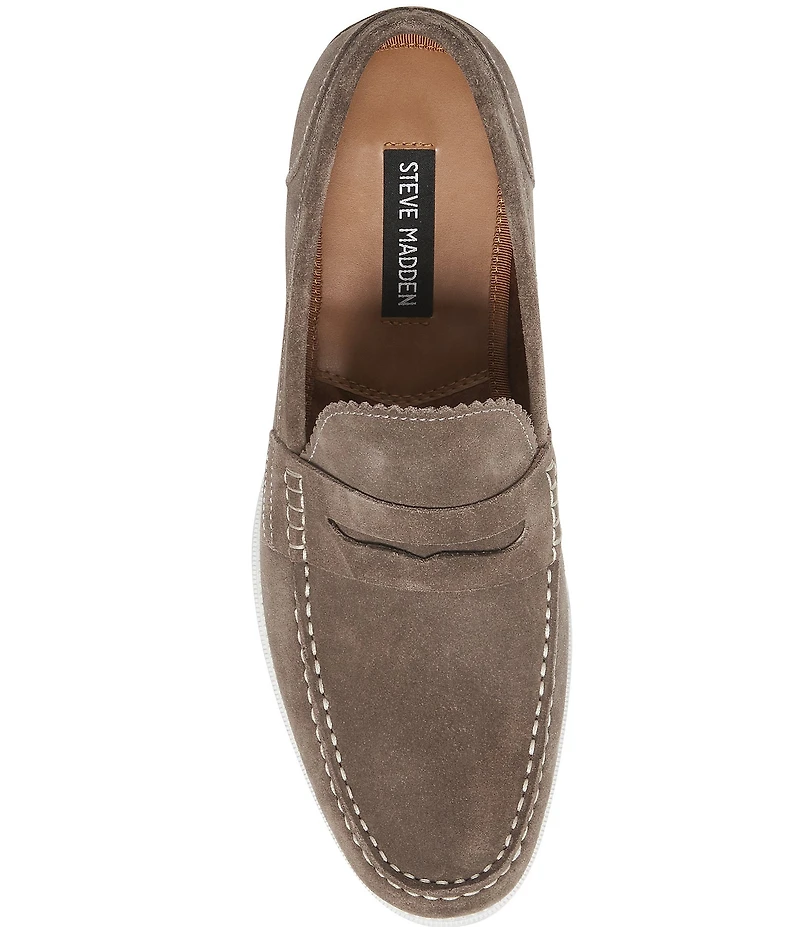 Steve Madden Men's Ramsee Suede Penny Loafers