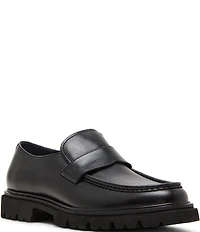 Steve Madden Men's Reynolds Leather Lug Penny Loafers
