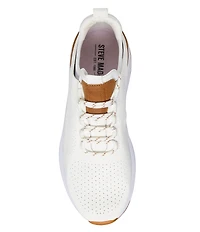 Steve Madden Men's Sakkai Perforated Leather Lace Up Sneakers