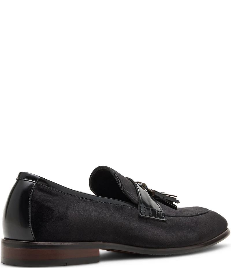 Steve Madden Men's Salinas Velvet Tassel Dress Slip On Loafers