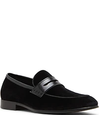 Steve Madden Men's Santee Velvet Dress Penny Loafers