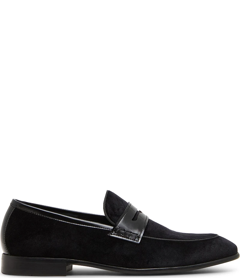 Steve Madden Men's Santee Velvet Dress Penny Loafers