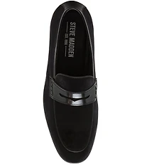 Steve Madden Men's Santee Velvet Dress Penny Loafers