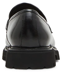 Steve Madden Men's Strandd Leather Woven Lug Loafers