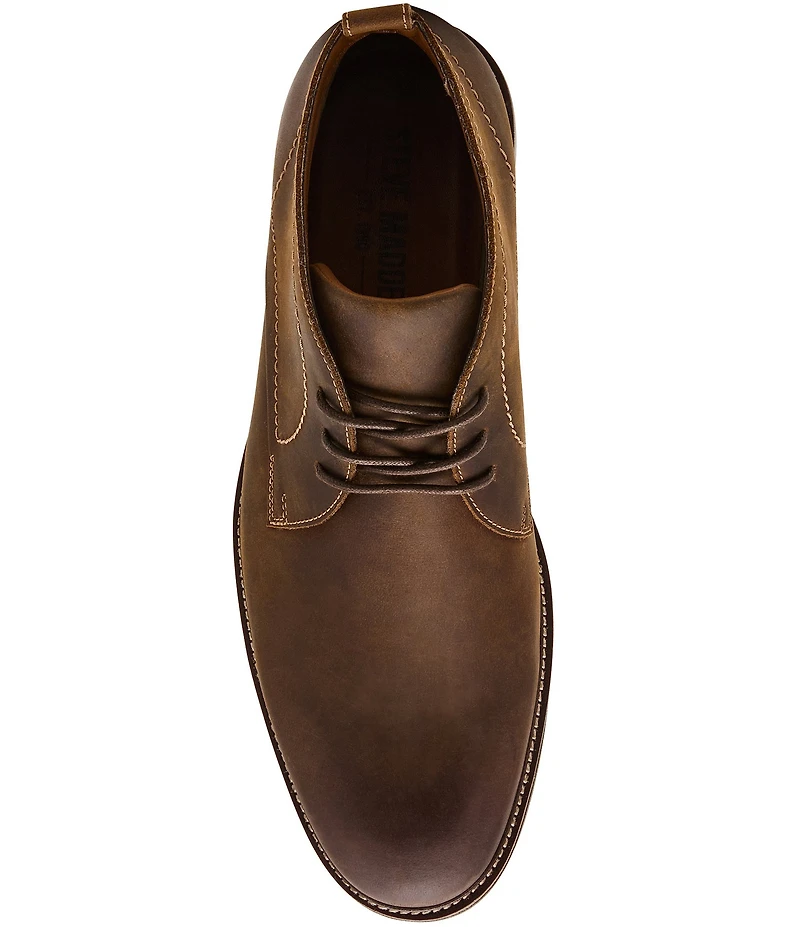 Steve Madden Men's Tabriz Lace Up Leather Chukka Boots