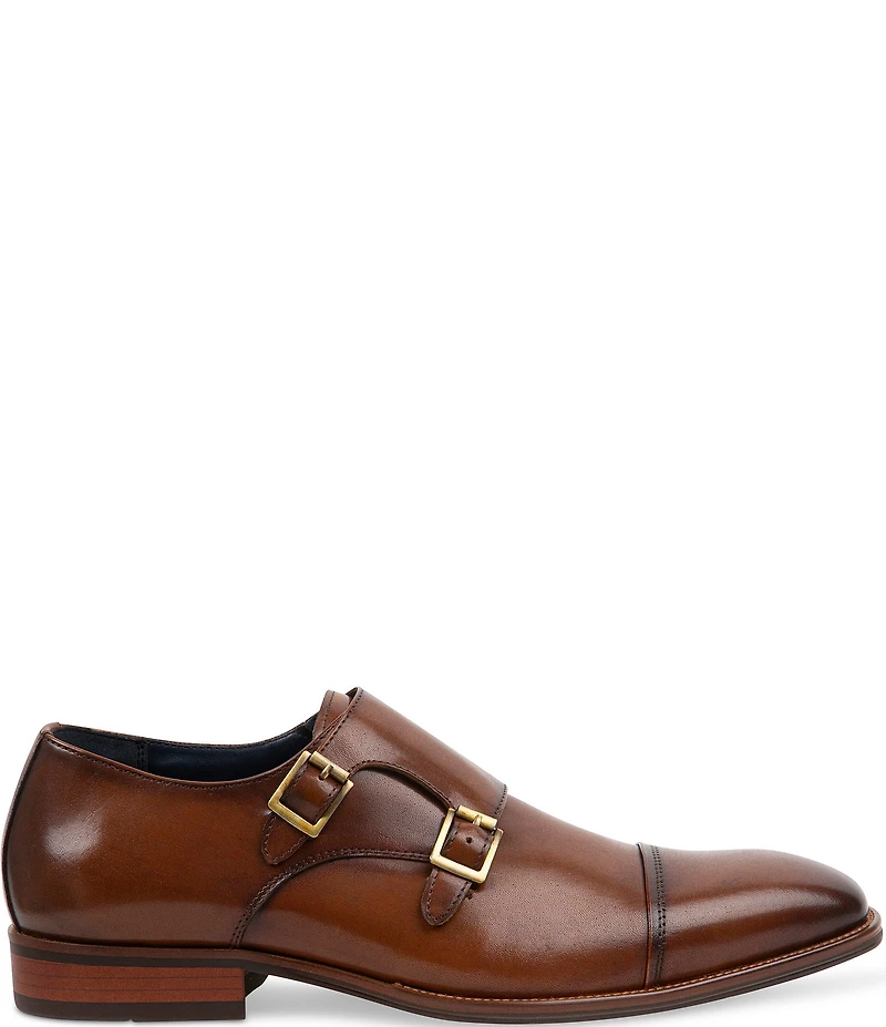 Steve Madden Men's Teon Leather Monk Strap Oxfords